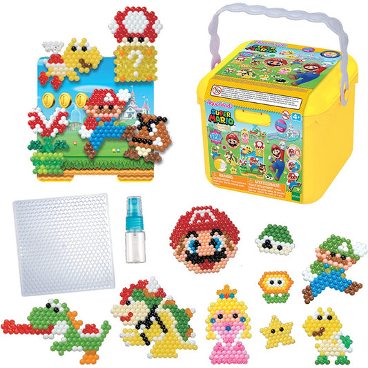 Aquabeads Creation Cube Super Mario Bros with 2500 Beads in 30 Colours