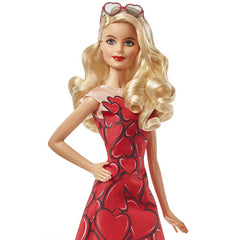 Barbie Collectable Celebration Doll with Red Hearts Dress FXC74 - Maqio