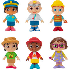 Cocomelon 6 Pack Play Figures Career Friends Figures