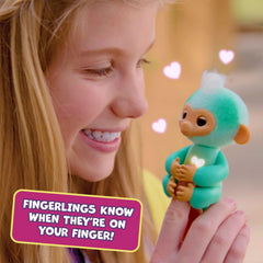 Fingerlings Interactive Pet - Teal Ava Monkey Teal