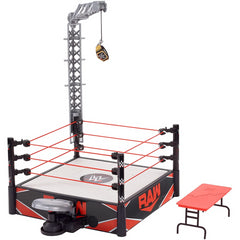 WWE 3 Count Kickout Ring 52cm x 41cm x 32cm & Launcher