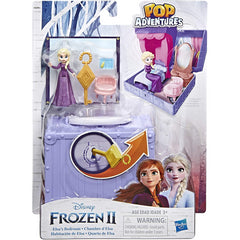 Disney Frozen Pop Adventures Elsa's Bedroom Pop-up Playset With Handle & Elsa Doll