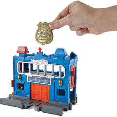 Hot Wheels City Downtown Police Station Breakout Playset