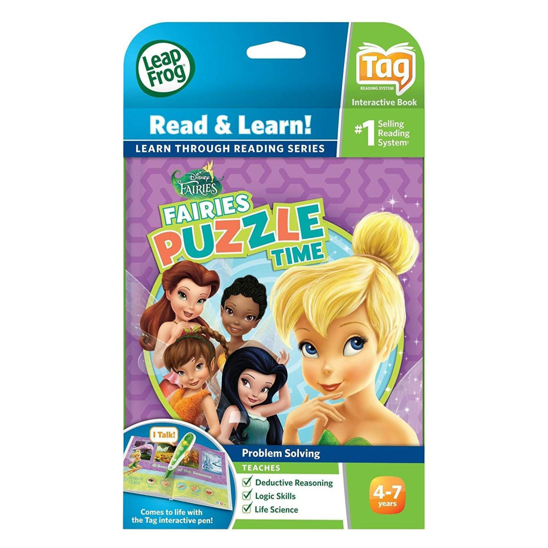 LeapFrog TAG Game Book - 20570 Disney Fairies Puzzle Time - Maqio