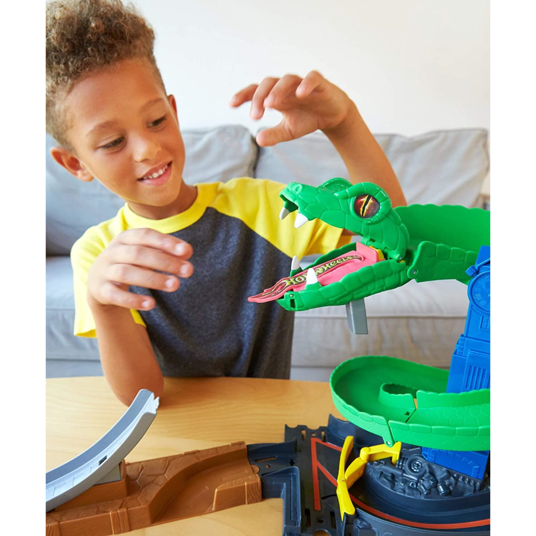 Hot Wheels FNB20 City Cobra Crush Connectable Play Set - Maqio