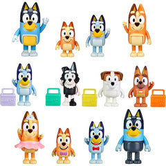 Bluey The Show 4 Pack 3in Bluey Bingo Chilli and Bandit Action Figures