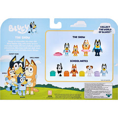 Bluey The Show 4 Pack 3in Bluey Bingo Chilli and Bandit Action Figures