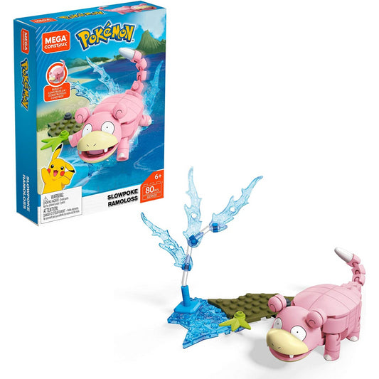 Mega Construx Pokemon Building Set & Figure 80pc - Slowpoke