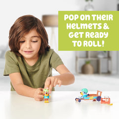 Bluey Rusty & Bluey Go-Kart Playset 3 Action Figures with Go-Kart