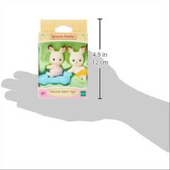 Sylvanian Families Chocolate Rabbit Twins Figures and Accessories
