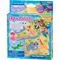 Aquabeads Zoo Life Set with 600 Multicoloured Beads in 12 Colours