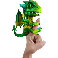 Wow Wee Fingerlings Untamed Dragon – Series 1 – Venom (Green) 3862 - Maqio
