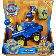Paw Patrol Dino Rescue Rev Up Vehicle & Mystery Dinosaur Figure - Chase - Maqio