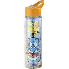 Disney Aladdin Plastic Water Bottle 750ml Sparkly