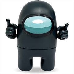 Official & Fully Licensed Among Us Action Figures Pack of 2 Black & White - Maqio