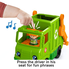 Fisher-Price Little People Recycling Push Musical Truck - Maqio