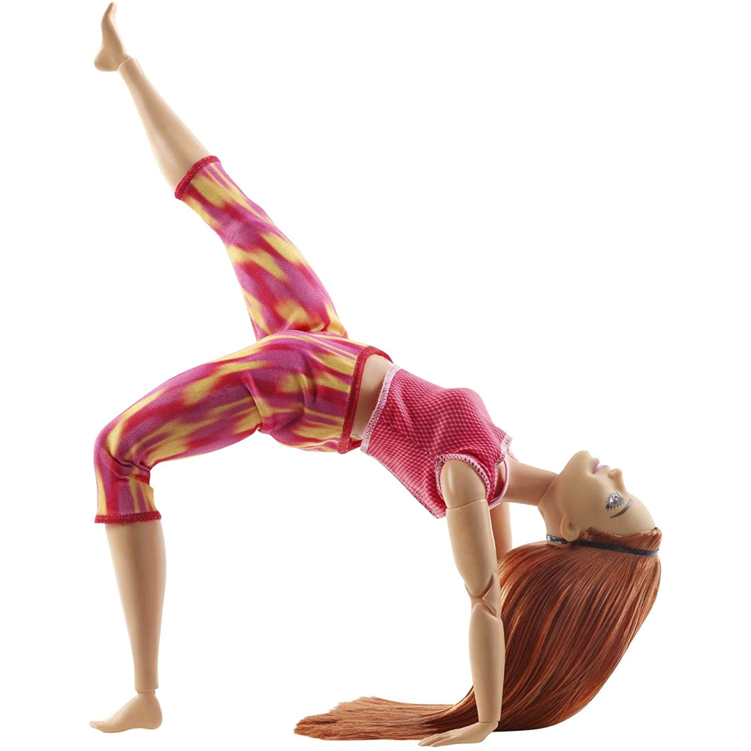Barbie Red Hair Made to Move Doll Flexible Yoga Doll - Maqio