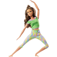 Barbie Light Brown Hair Made to Move Doll Flexible Yoga Doll - Maqio