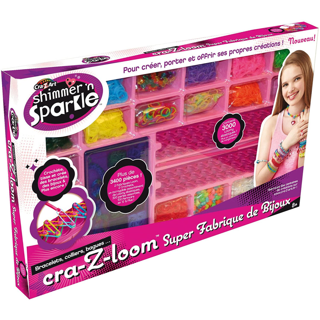 Cra-Z-Art Loom Shimmer & Sparkle Ultimate Deluxe Bracelet Maker - Maqio