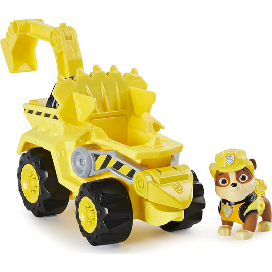 Paw Patrol Dino Rescue Rev Up Vehicle & Mystery Dinosaur Figure - Rubble - Maqio