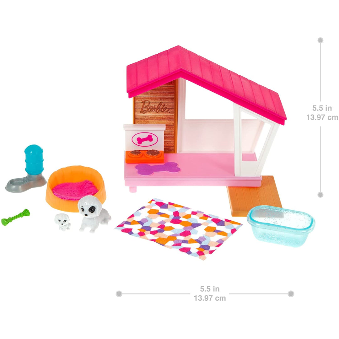 Barbie Furniture Pet Kennel & Dog house Gift Set - Maqio