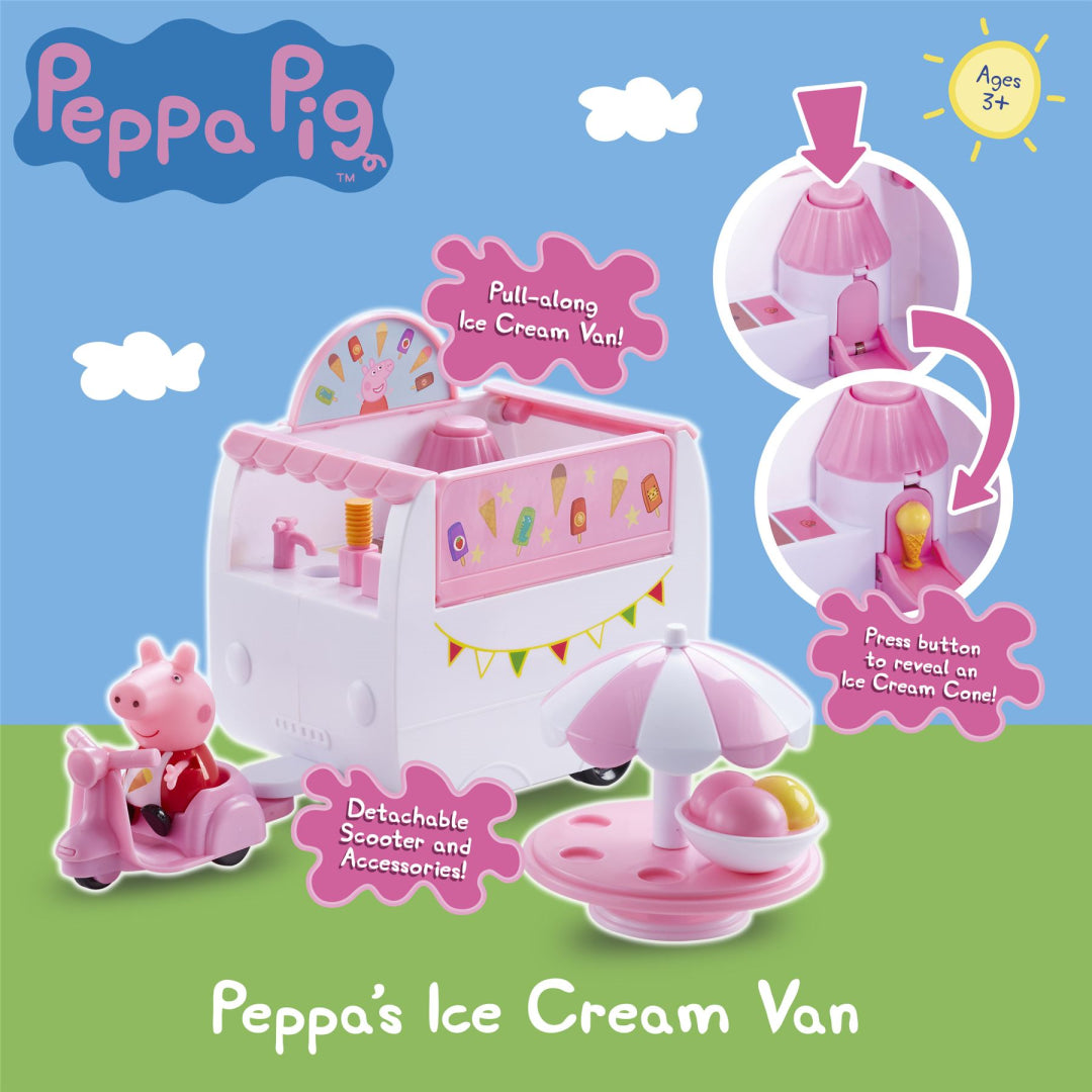 Peppa Pig Playset - Pink Ice Cream Van - Maqio