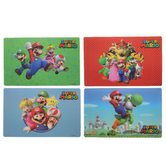 Super Mario Bros Wipeable Place Mats - Set of 4 - Maqio