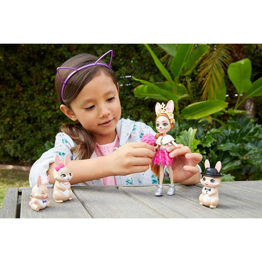 Enchantimals 6" Brystal & Bunny Family - Maqio