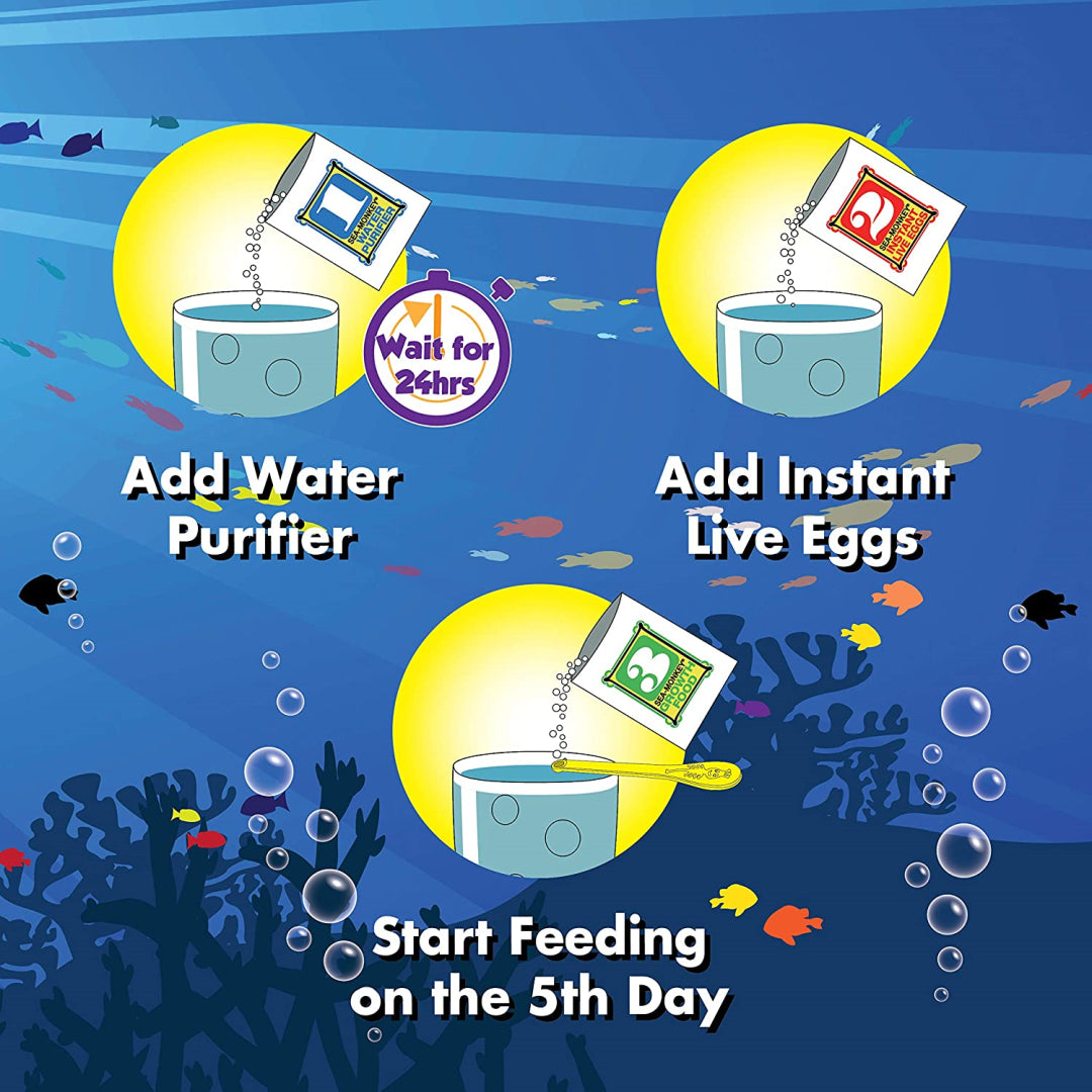 Sea Monkeys Magiquarium Glow in the Dark Pets - Maqio