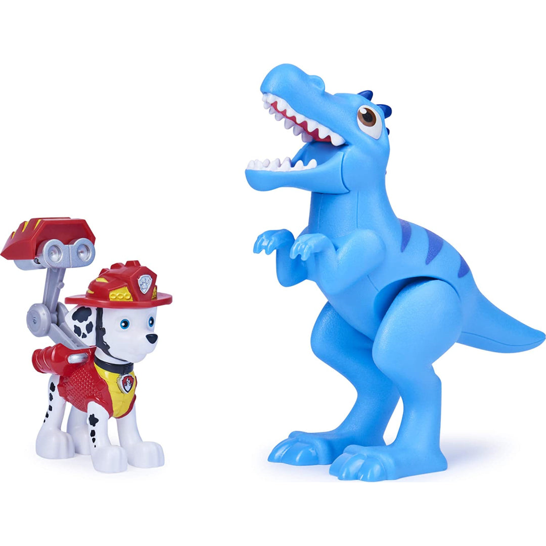 Paw Patrol Marshall Hero Pup & Velociraptor Dinosaur - Maqio