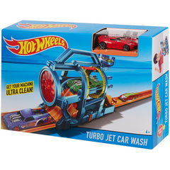 Hot Wheels Turbo Jet Car Wash City Fold-Out Play Set - Maqio