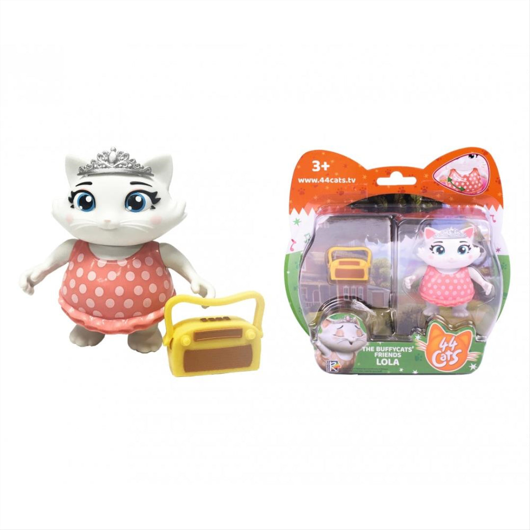 44 Cats Lola & Radio 7cm 3" Tall Figure - Maqio