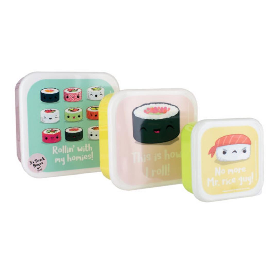Paladone Sushi Set Of 3 Snack Boxes - Maqio