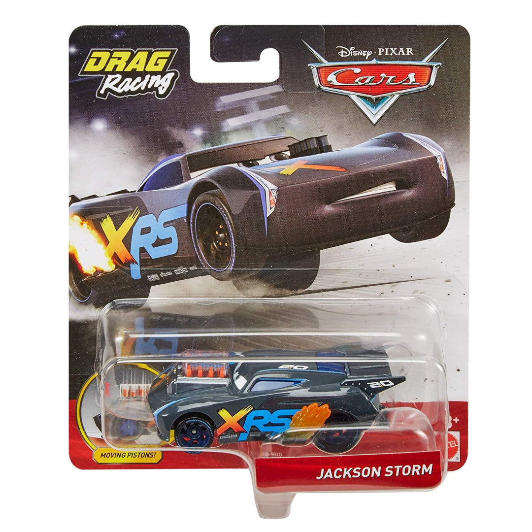 Disney Pixar's Cars XRS Drag Racing Jackson Storm 1:55 Scale Die-cast Vehicle - Maqio