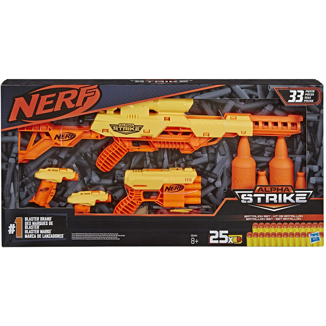 Nerf Alpha Strike E8444 Battalion Set 33 Pieces - Maqio