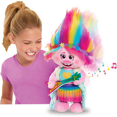 JP Trolls World Tour Dancing & Singing Musical Poppy Plush Doll - Maqio