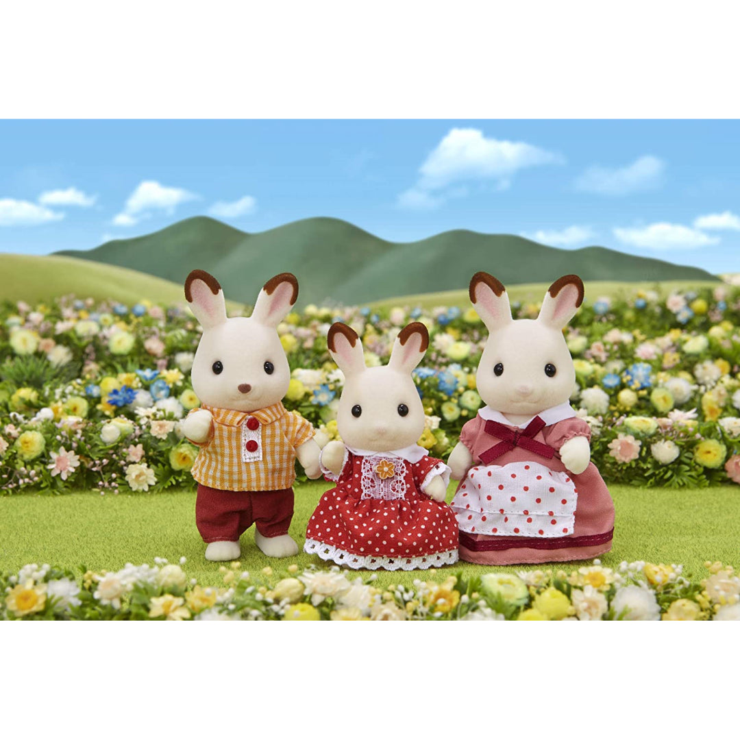 Sylvanian Families 3 Set Chocolate Rabbit Family - Maqio
