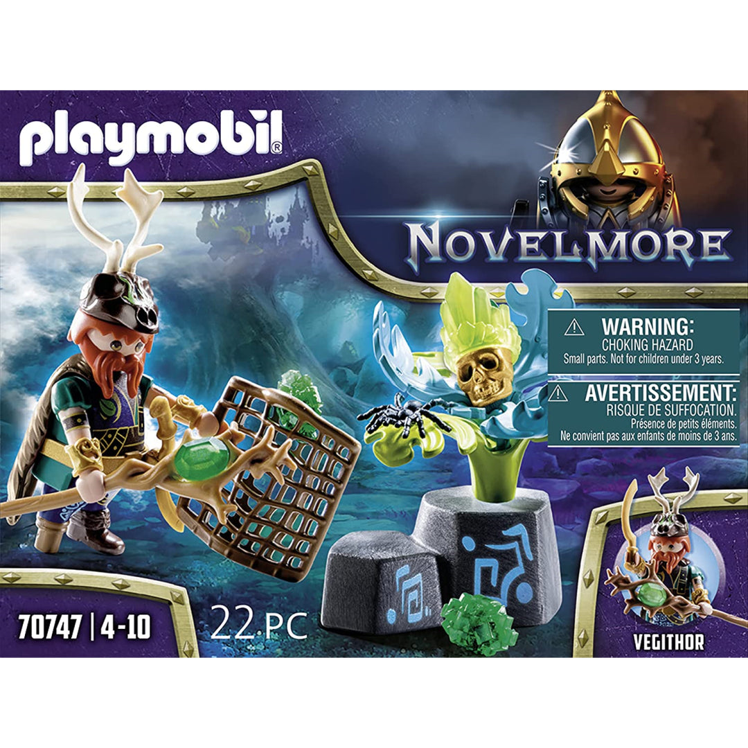 Playmobil Novelmore Knights Violet Vale 22Pc Set - Vegithor Plant Magician - Maqio