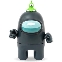 Official & Fully Licensed Among Us Action Figures Pack of 2 Black & White - Maqio