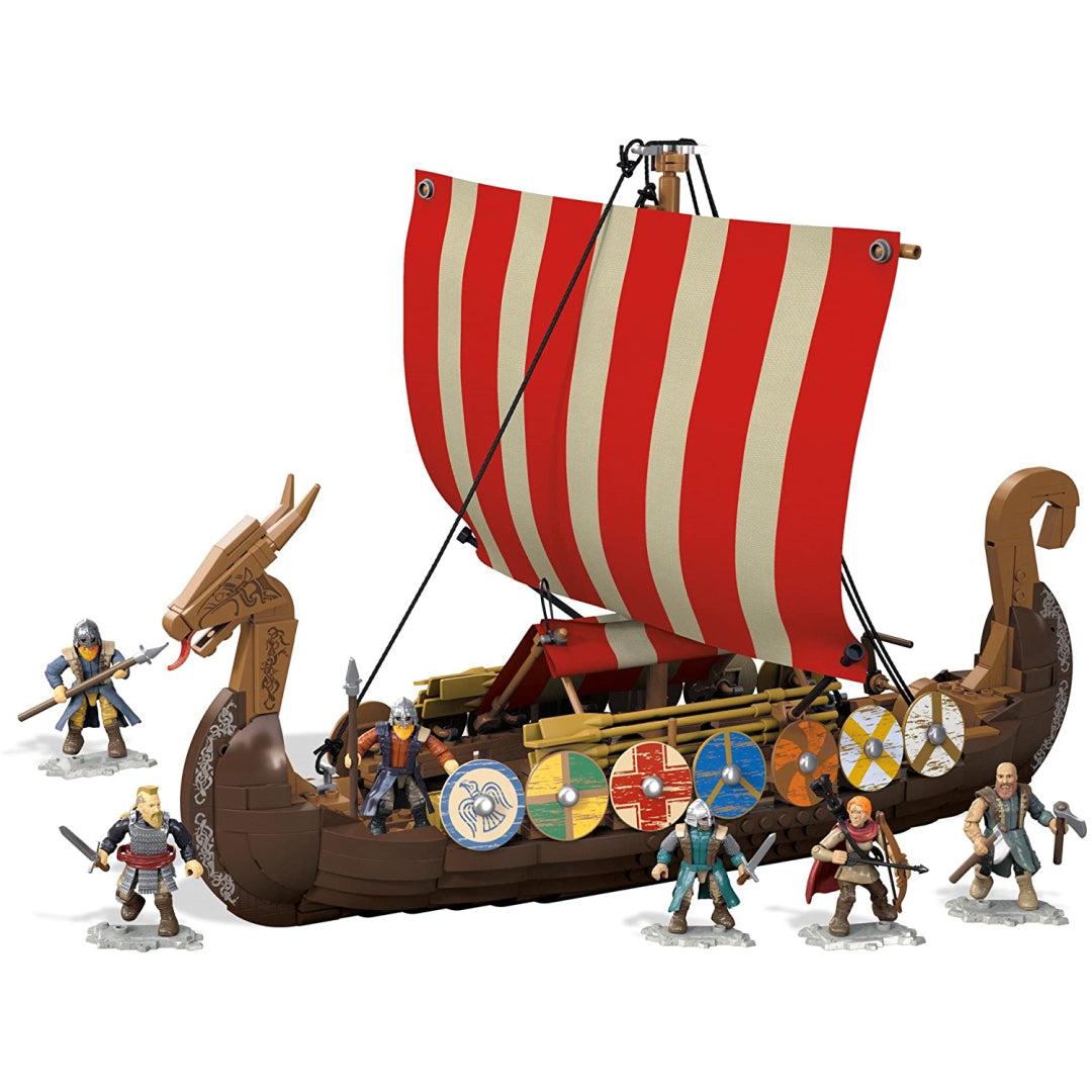 Mega Bloks Construx FPH88 Construx Probuilder Viking Longship Raid - Maqio