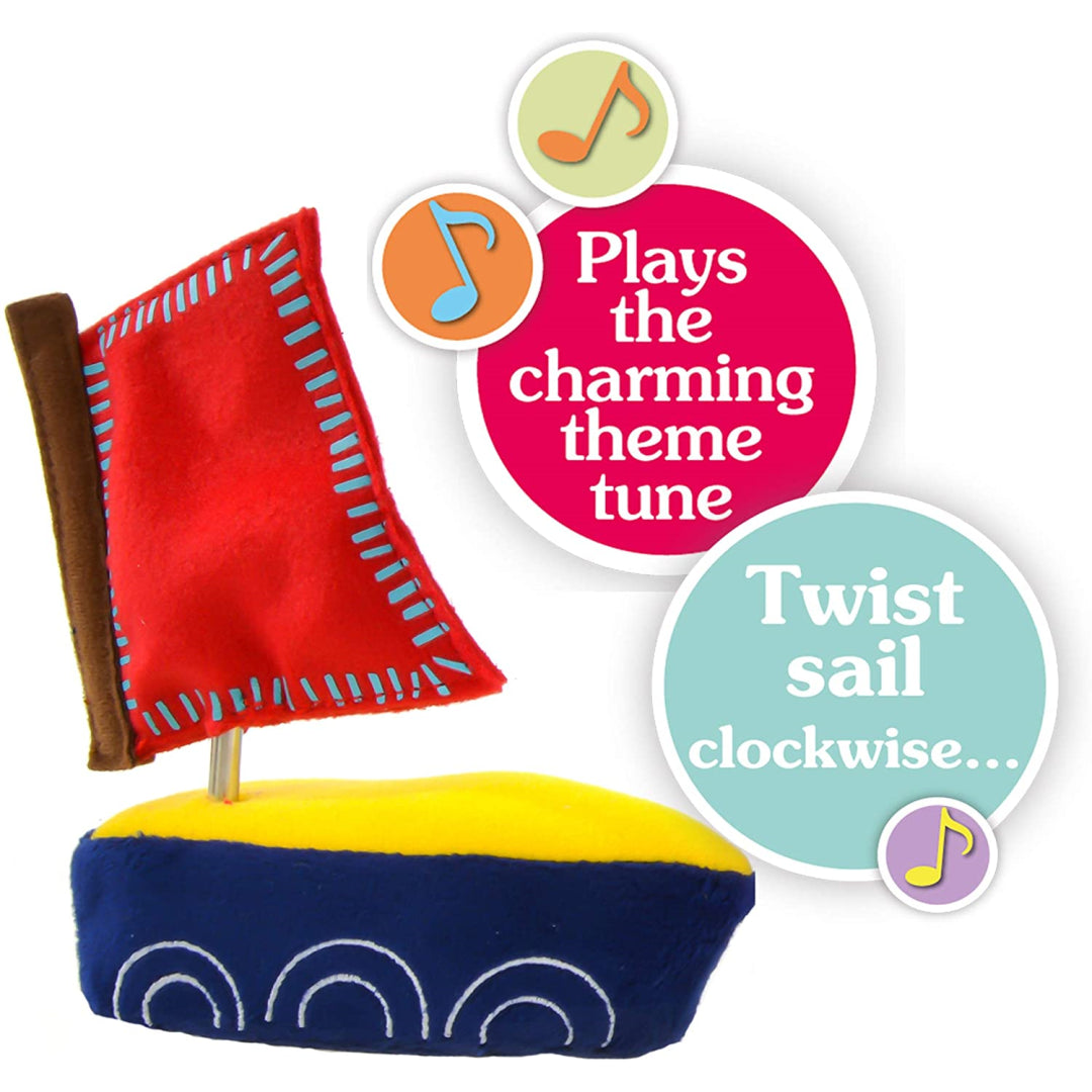 In the Night Garden Iggle Piggle Wind-Up Musical Boat & Soft Cuddly Toy - Maqio