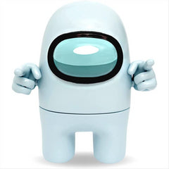 Official & Fully Licensed Among Us Action Figures Pack of 2 Black & White - Maqio