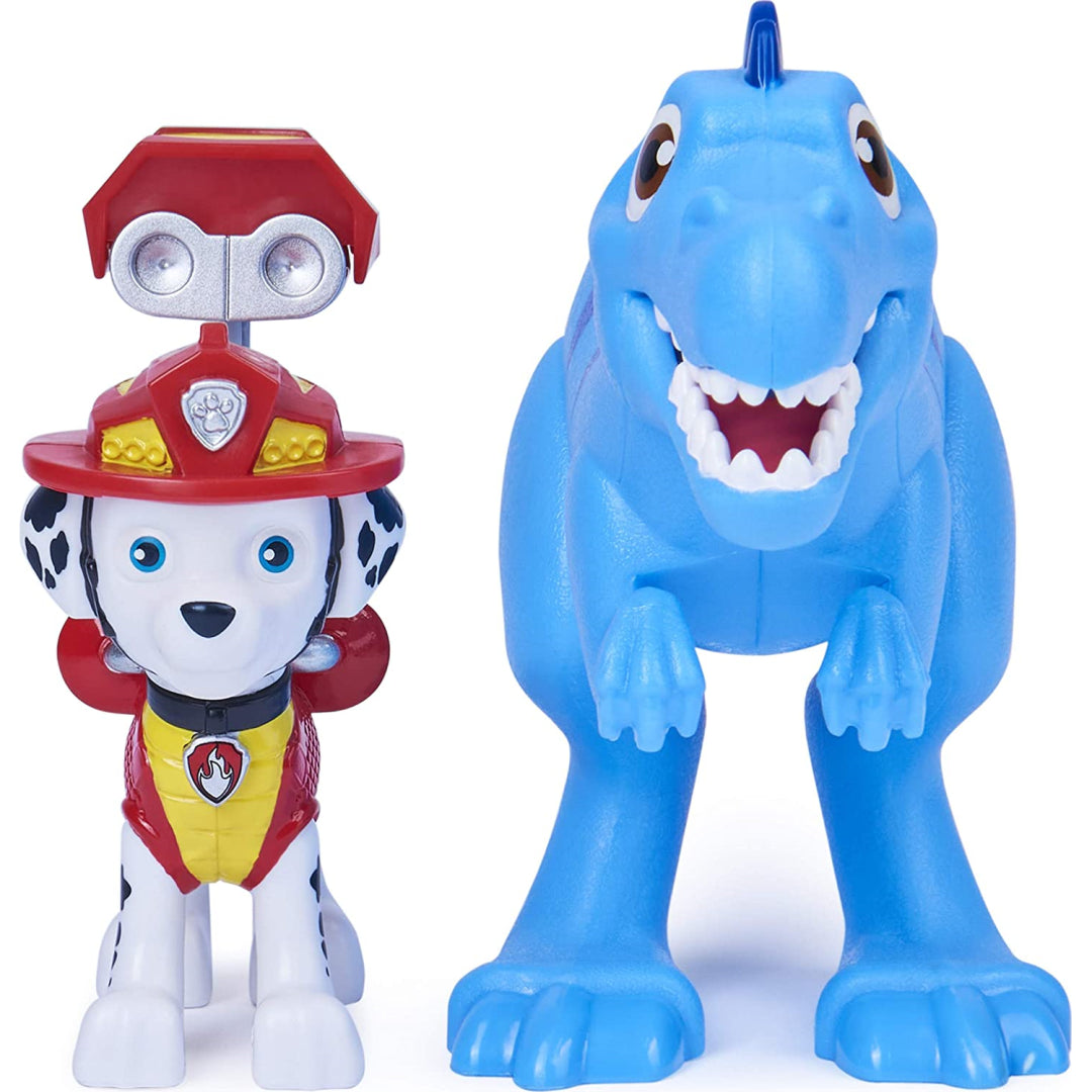 Paw Patrol Marshall Hero Pup & Velociraptor Dinosaur - Maqio