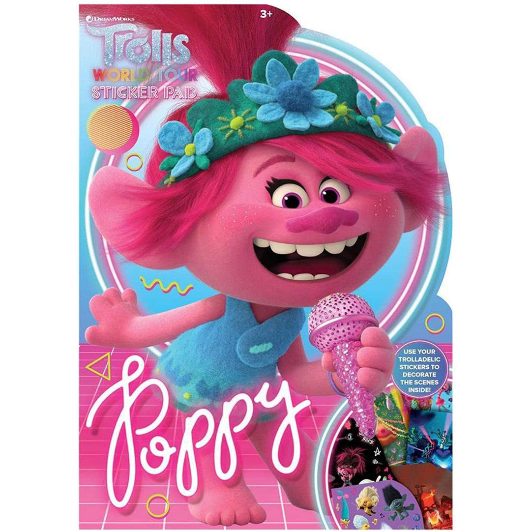 Trolls Movie Shaped Sticker Pad - Maqio
