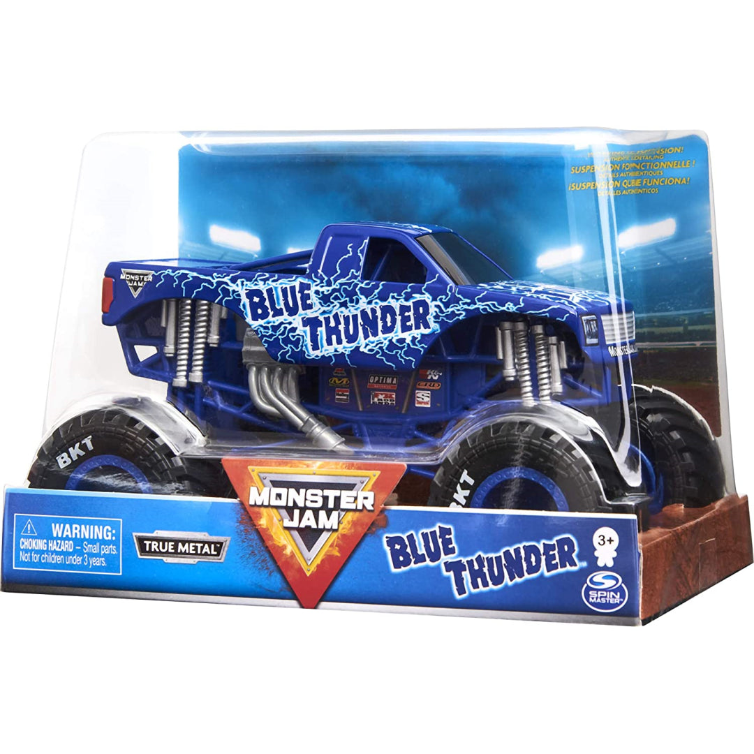 Monster Jam Blue Thunder True Metal Die Cast 1:24 Scale - Maqio