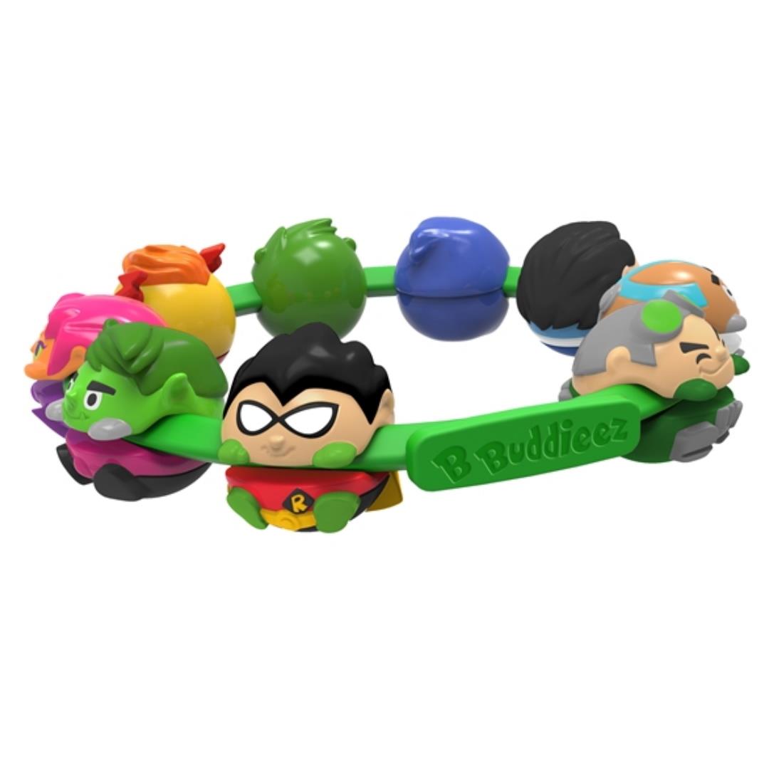 Bbuddieez Teen Titans Deluxe kit - 10 Buddieez Band & Robin Clip (Random Assorted) - Maqio