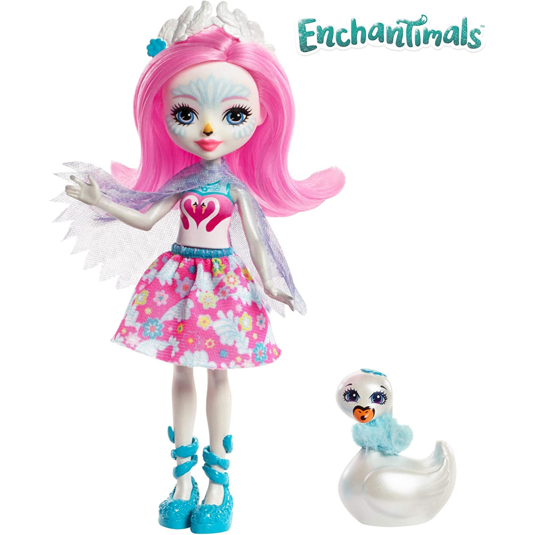 Enchantimals Saffi Swan Doll and Poise Figure - Maqio