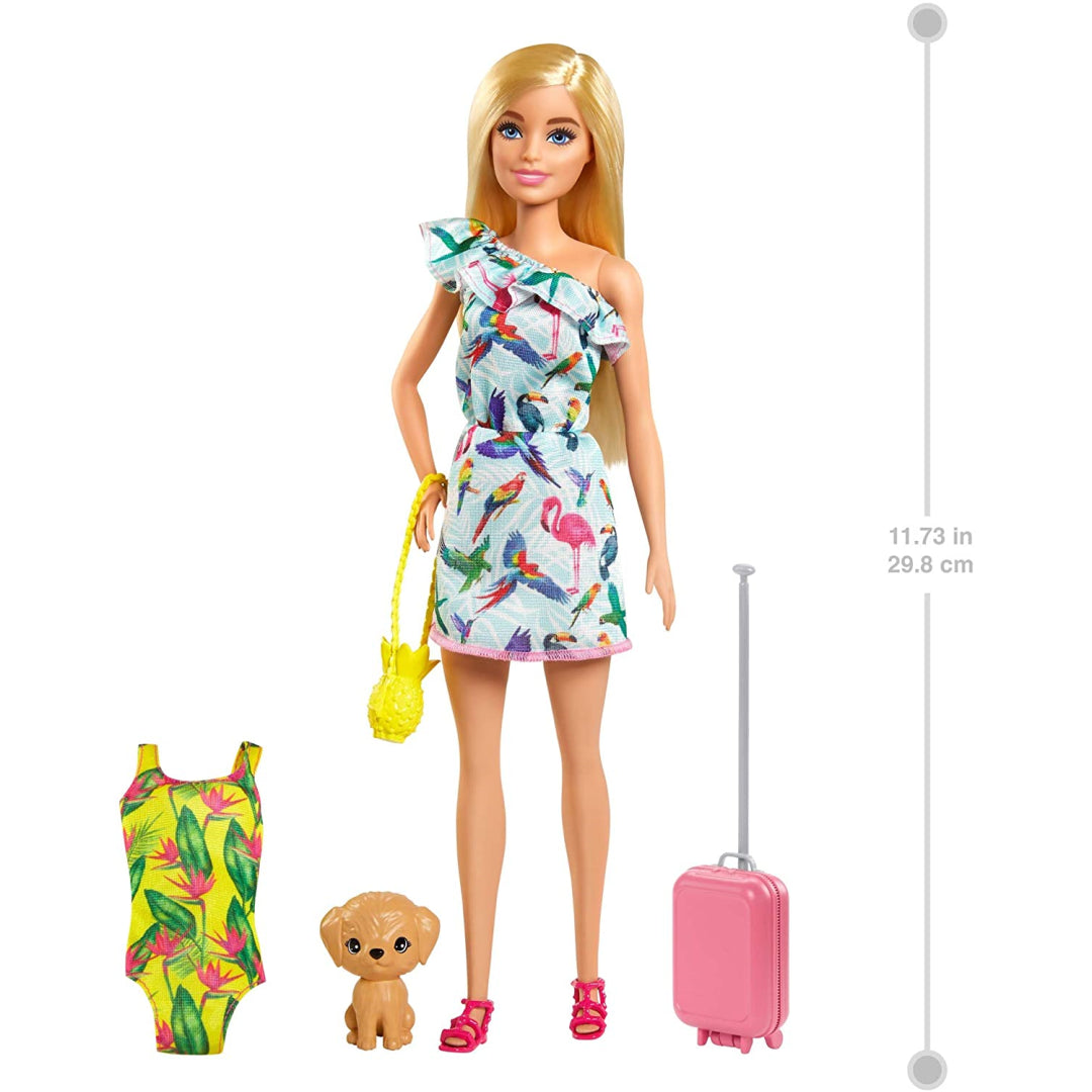 Barbie Chelsea The Lost Birthday with Parrots and Flamingos Dress - Maqio