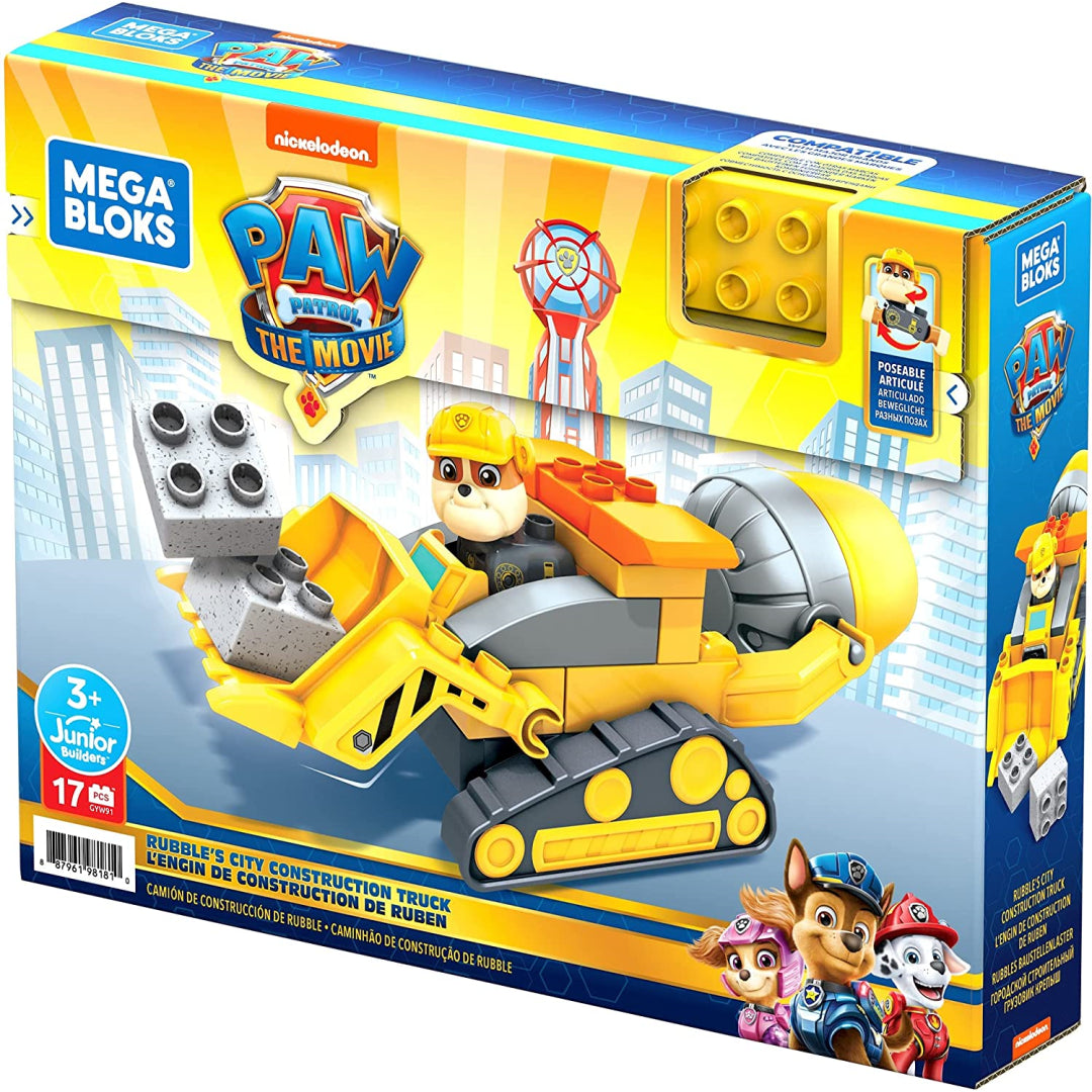 Mega Bloks Paw Patrol The Movie Rubble’s City Construction Truck - Maqio