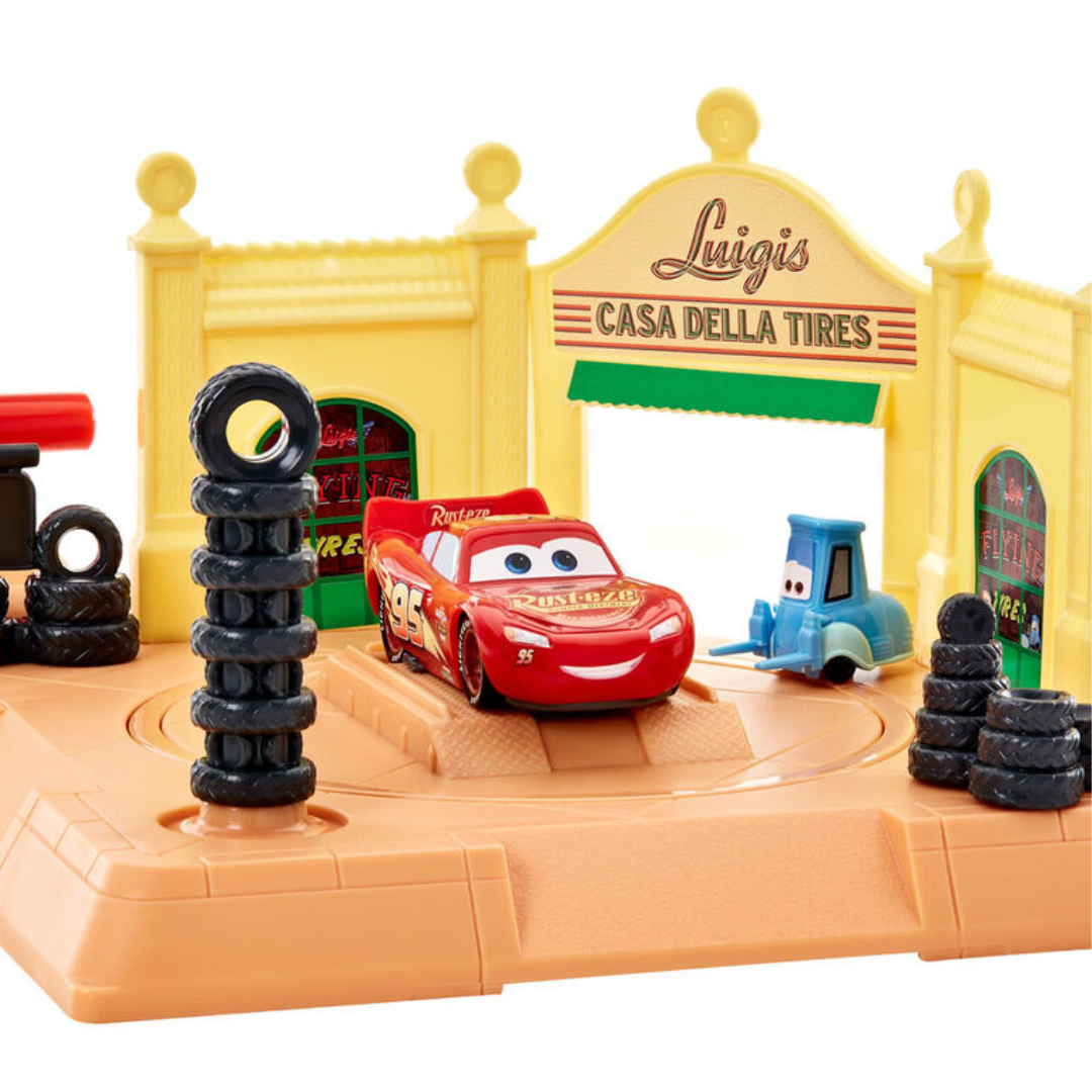 Disney Pixar Cars Luigis Tire Shop Story Play Set - Maqio